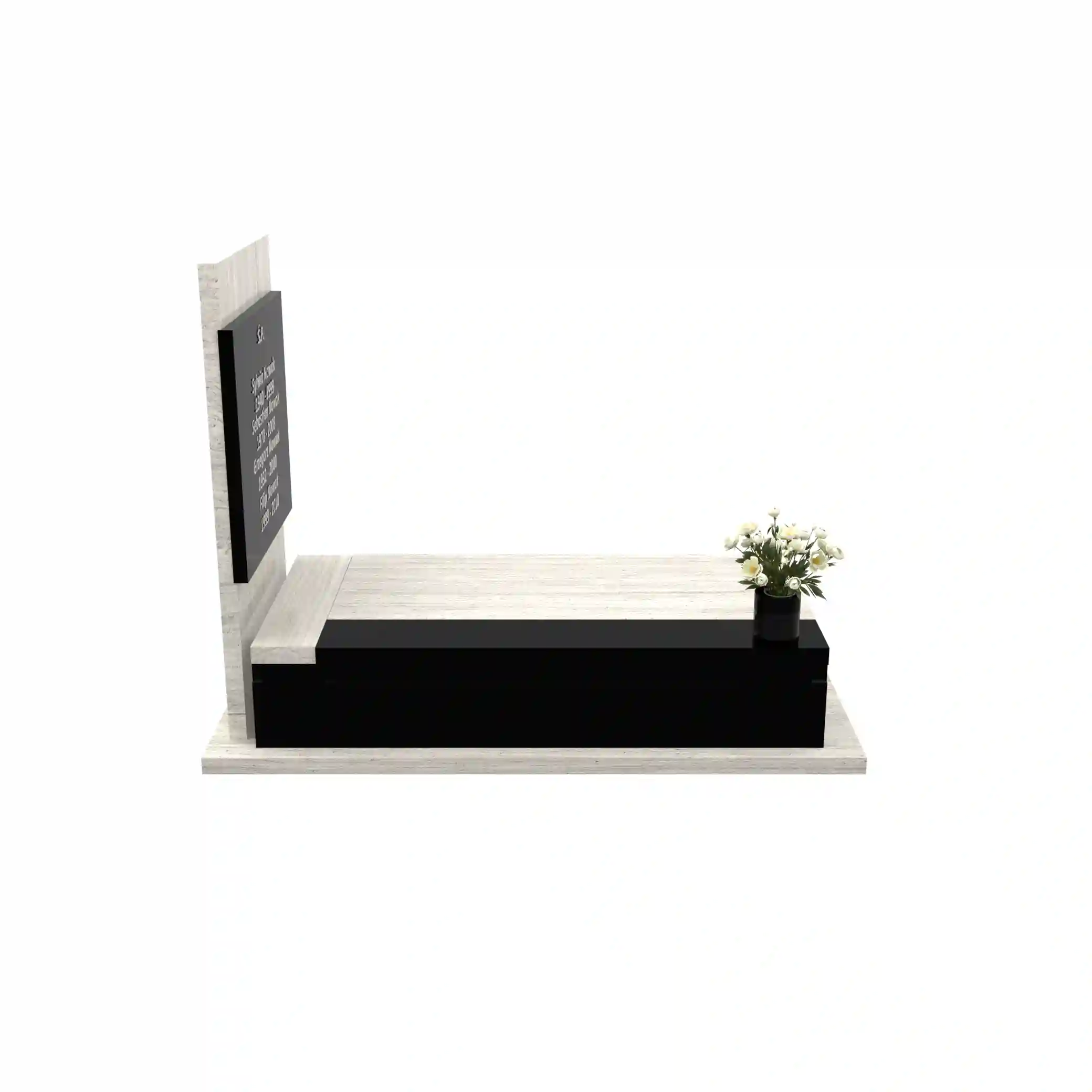 Nagrobek pojedynczy z granitu CK 149+360 – photo №9