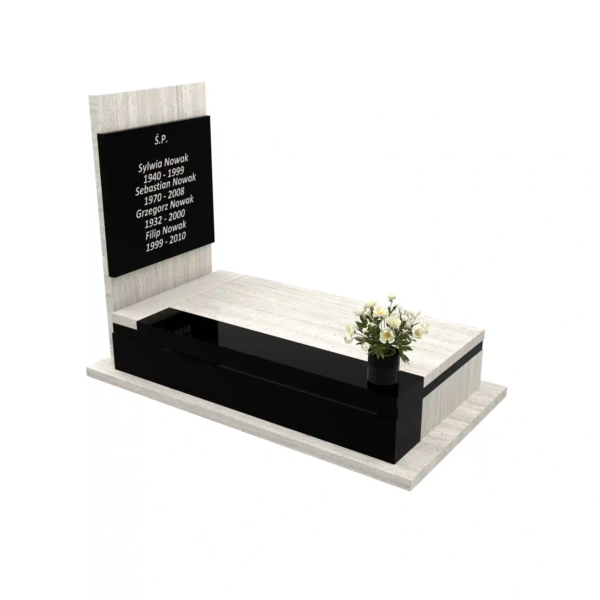 Nagrobek pojedynczy z granitu CK 149+360 – photo №10