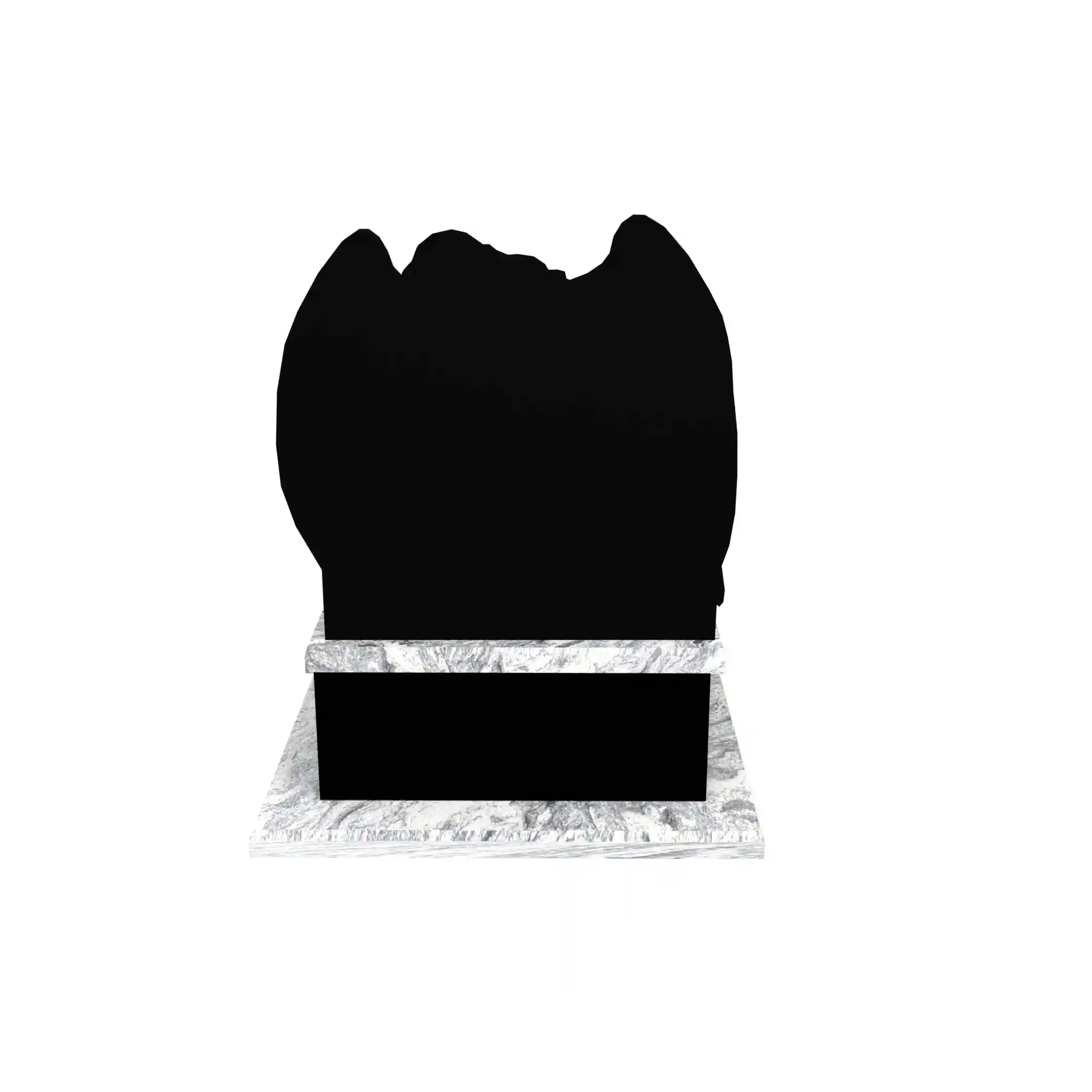 Nagrobek urnowy z rzeźbą anioła ze skrzydłami z granitu U 106+360 – photo №6