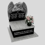 Nagrobek urnowy z rzeźbą anioła ze skrzydłami z granitu U 106 zdjęcie 32