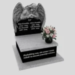 Nagrobek urnowy z rzeźbą anioła ze skrzydłami z granitu U 106 zdjęcie 33