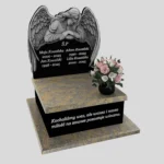 Nagrobek urnowy z rzeźbą anioła ze skrzydłami z granitu U 106 zdjęcie 36