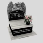 Nagrobek urnowy z rzeźbą anioła ze skrzydłami z granitu U 106 zdjęcie 39