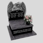 Nagrobek urnowy z rzeźbą anioła ze skrzydłami z granitu U 106 zdjęcie 41