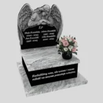 Nagrobek urnowy z rzeźbą anioła ze skrzydłami z granitu U 106 zdjęcie 44