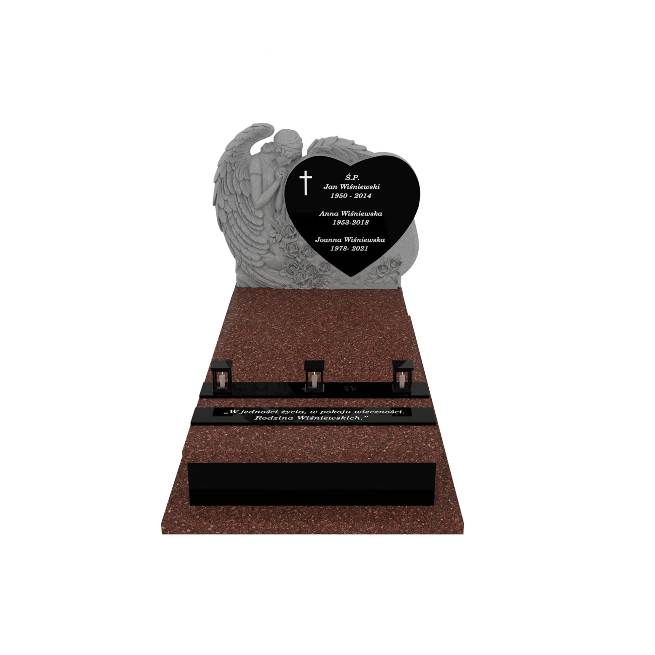 Nagrobek pojedynczy z rzeźbą anioła CK 159+360 – photo №12