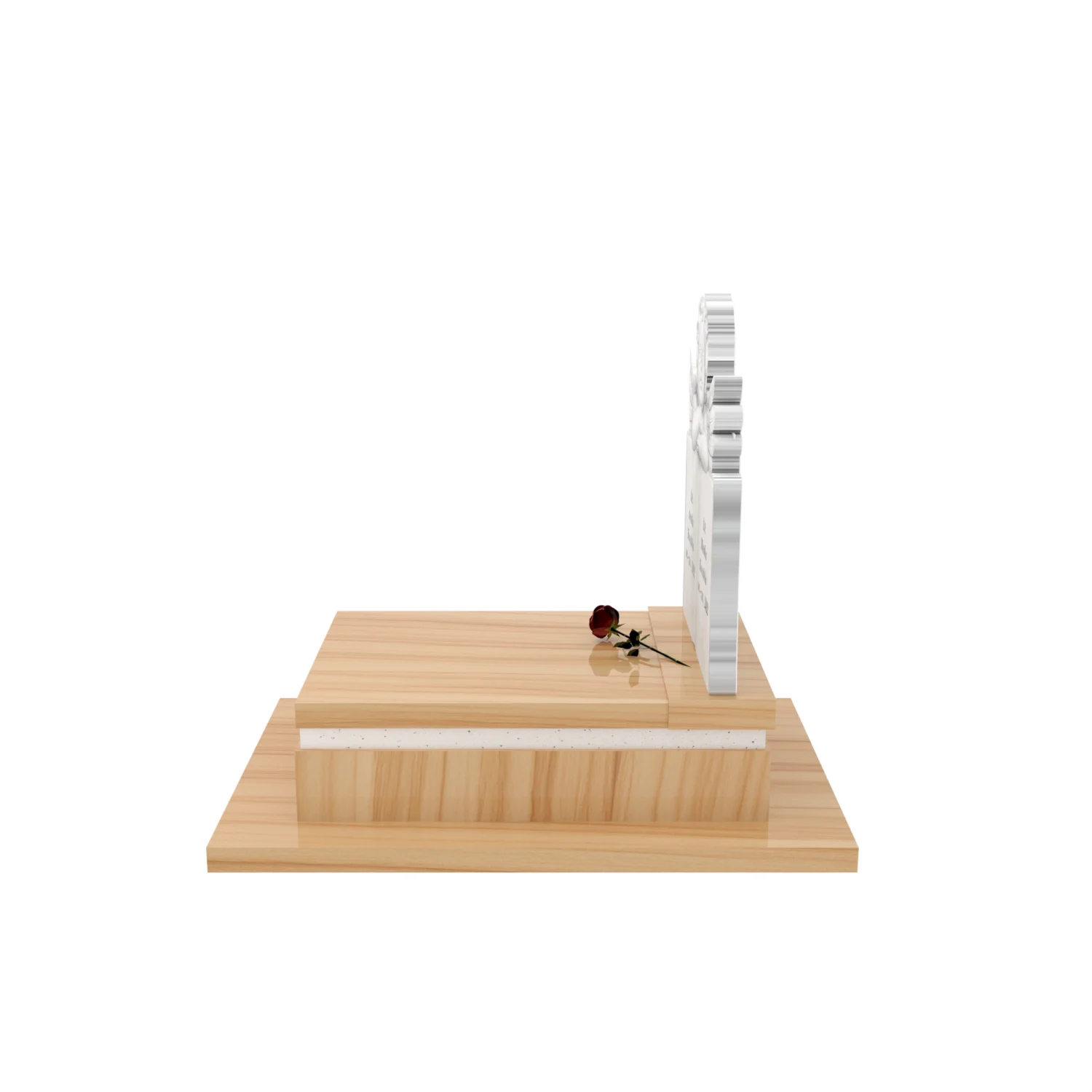 Nagrobek dla dziecka z rzeźbą książki i anioła z granitu D 79+360 – photo №3