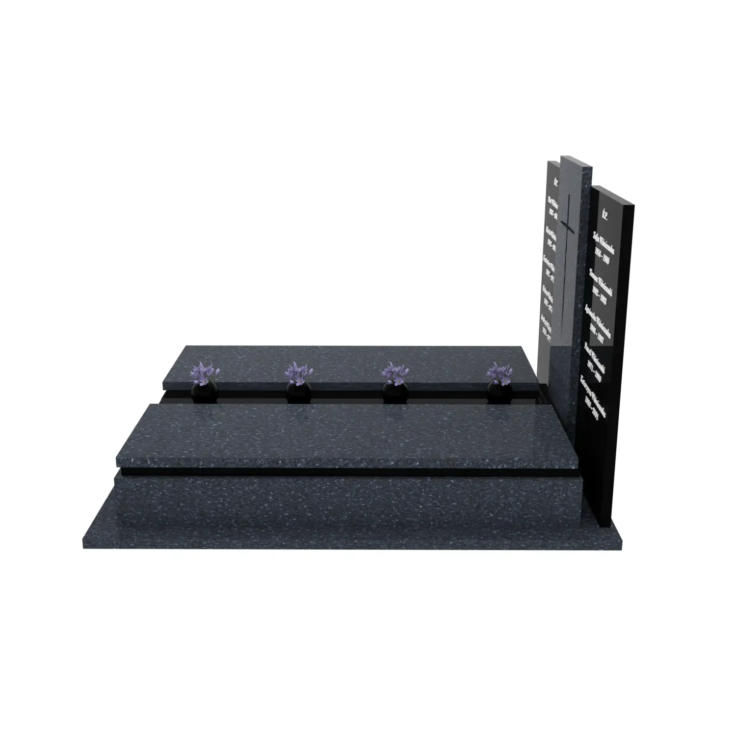 Nagrobek podwójny z rzezbionym krzyzem CK 113+360 – photo №3