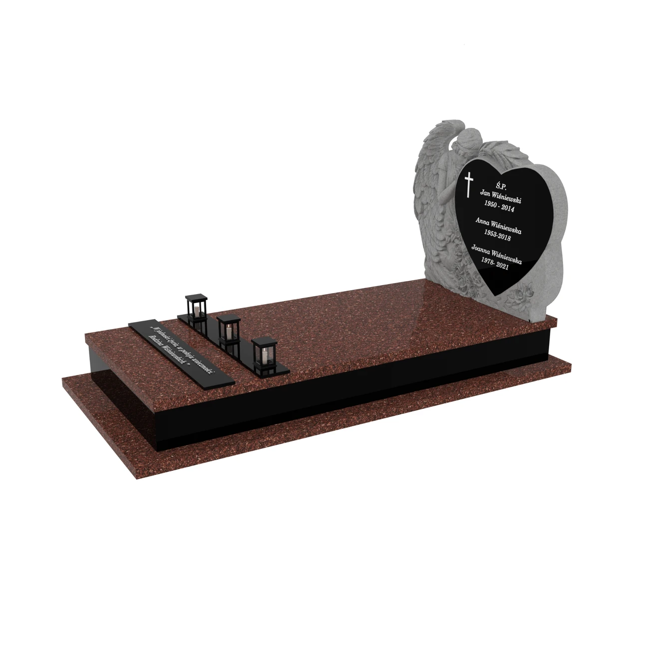 Nagrobek pojedynczy z rzeźbą anioła CK 159+360 – photo №2
