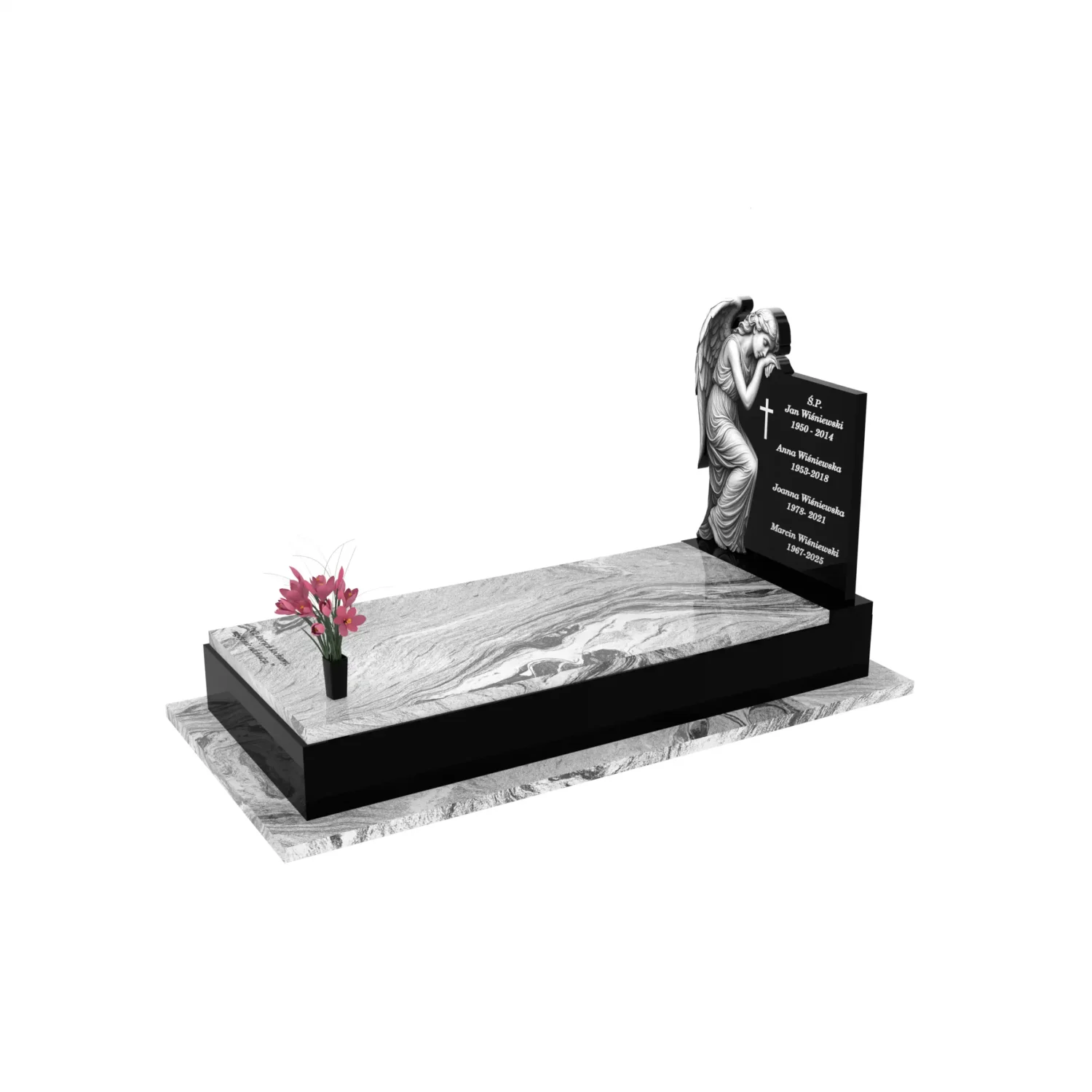 Nagrobek pojedynczy z rzeźbą anioła CK 174+360 – photo №2