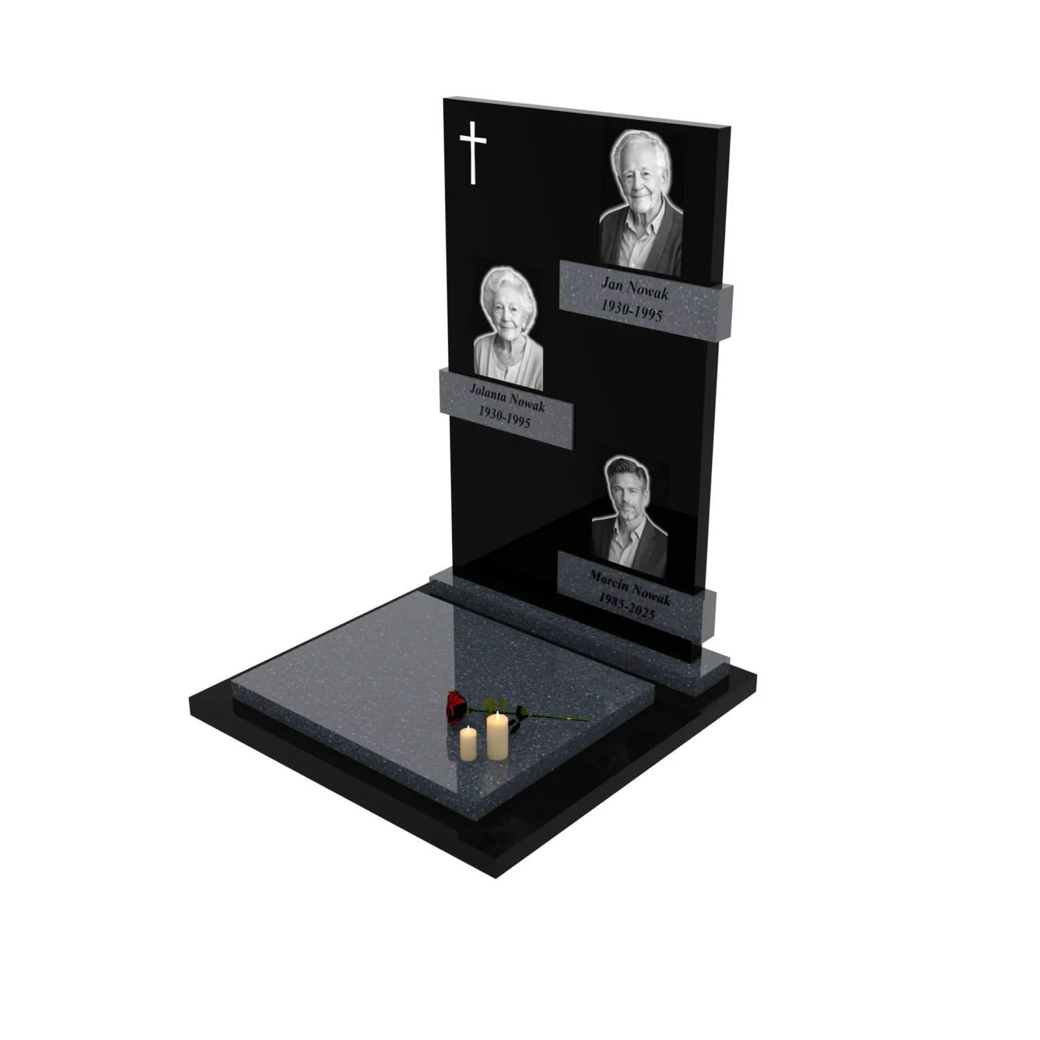 Nagrobek urnowy z grawerem portretu U 116+360 – photo №1