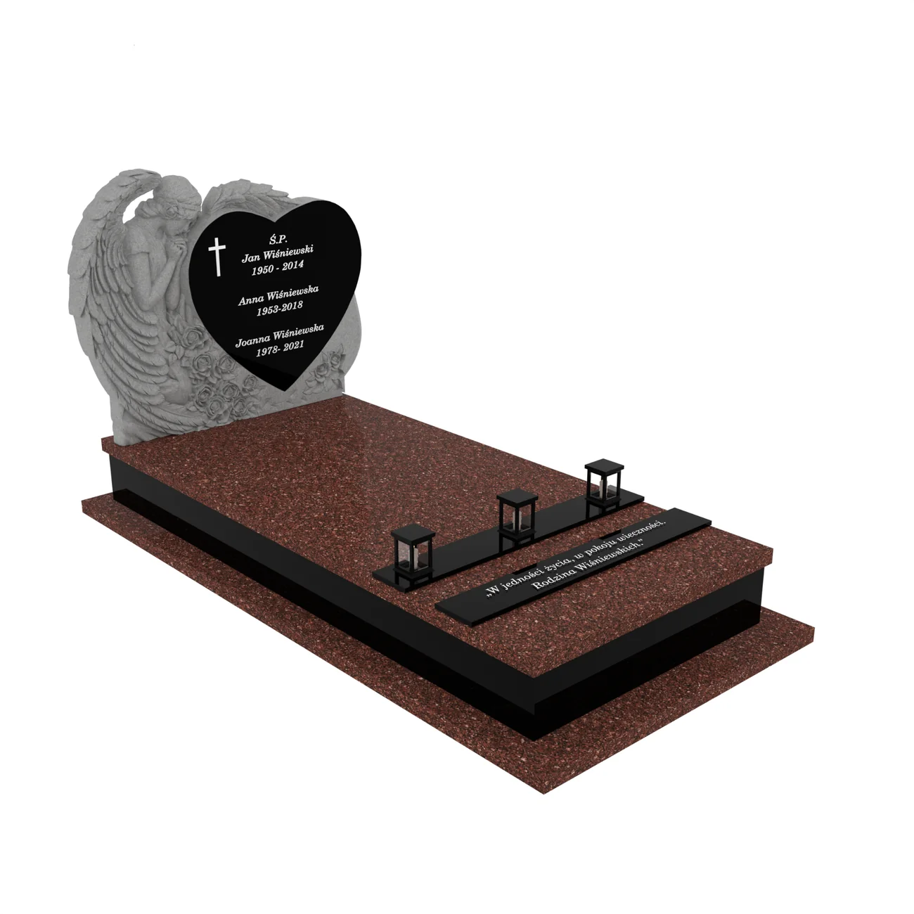 Nagrobek pojedynczy z rzeźbą anioła CK 159+360 – photo №11