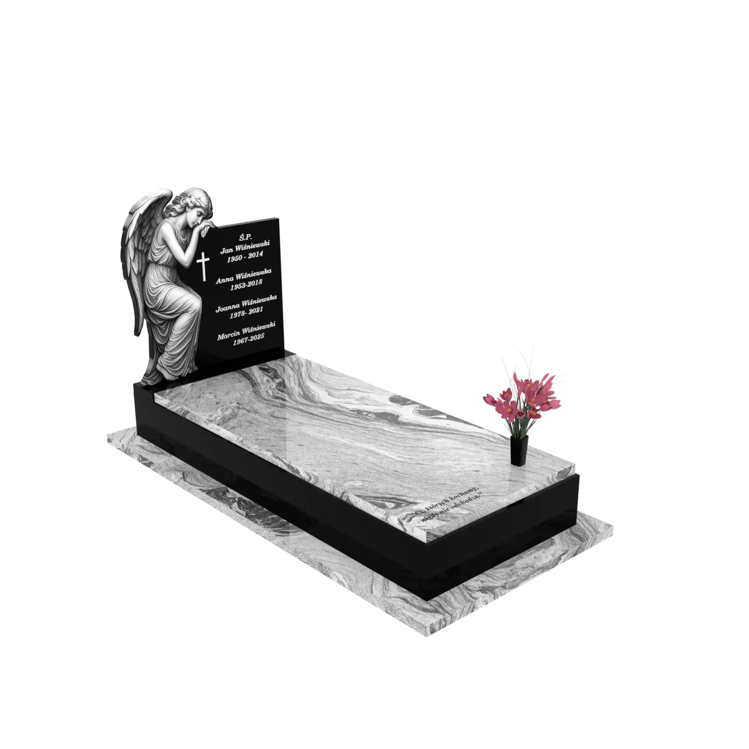 Nagrobek pojedynczy z rzeźbą anioła CK 174+360 – photo №11