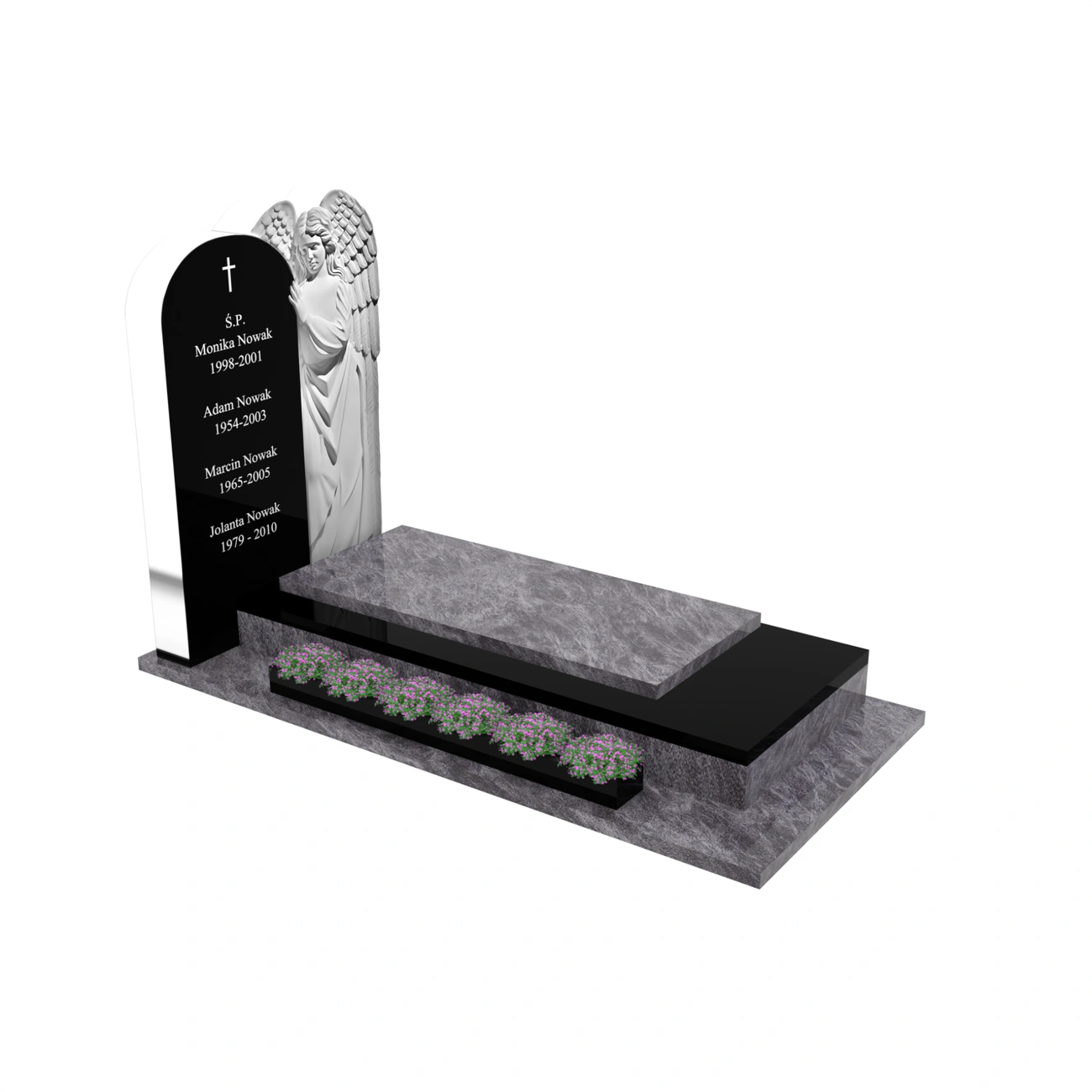 Nagrobek pojedynczy z rzeźbą anioła CK 157+360 – photo №11