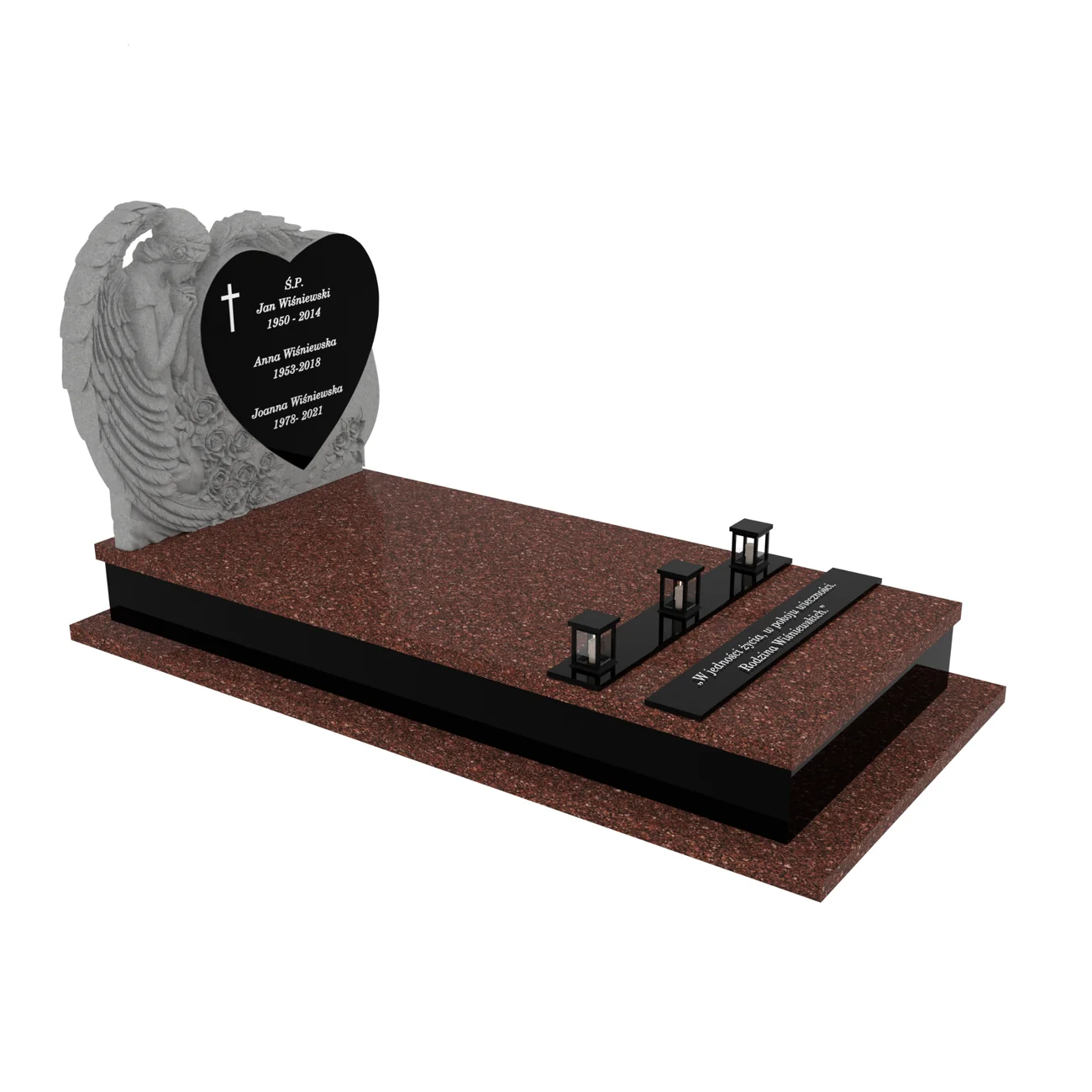 Nagrobek pojedynczy z rzeźbą anioła CK 159+360 – photo №10
