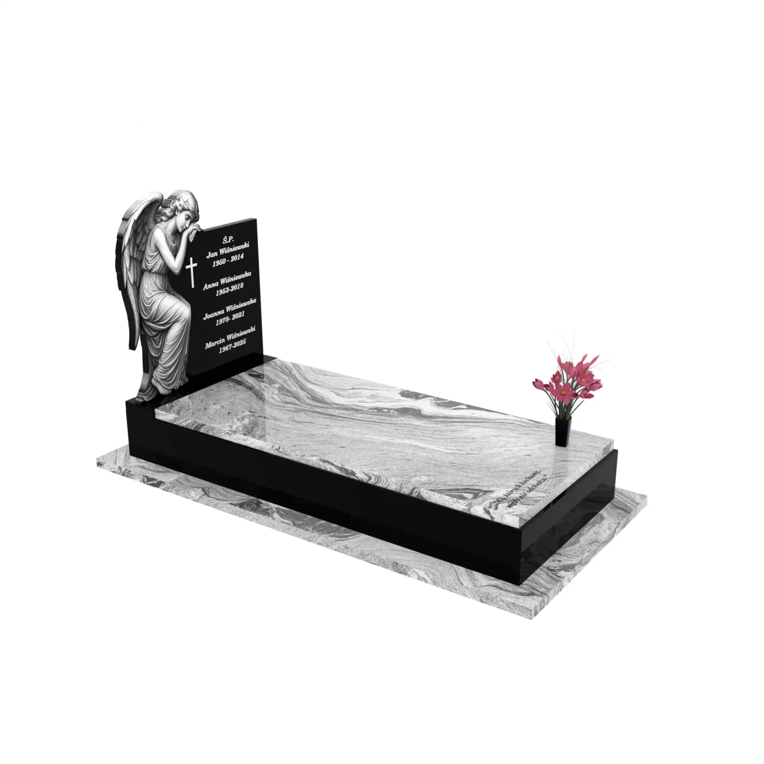 Nagrobek pojedynczy z rzeźbą anioła CK 174+360 – photo №10