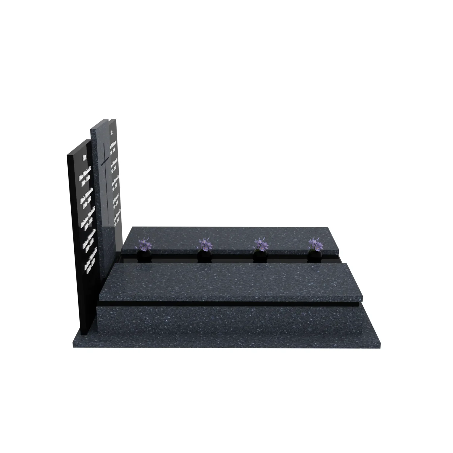 Nagrobek podwójny z rzezbionym krzyzem CK 113+360 – photo №9