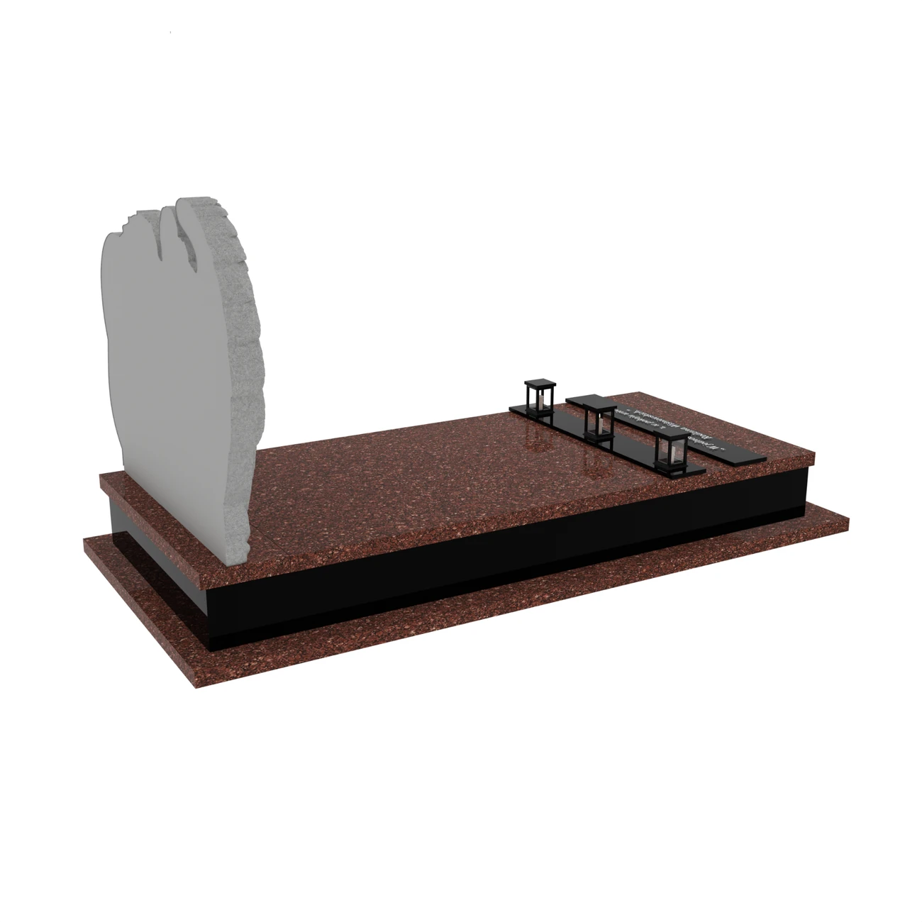 Nagrobek pojedynczy z rzeźbą anioła CK 159+360 – photo №8