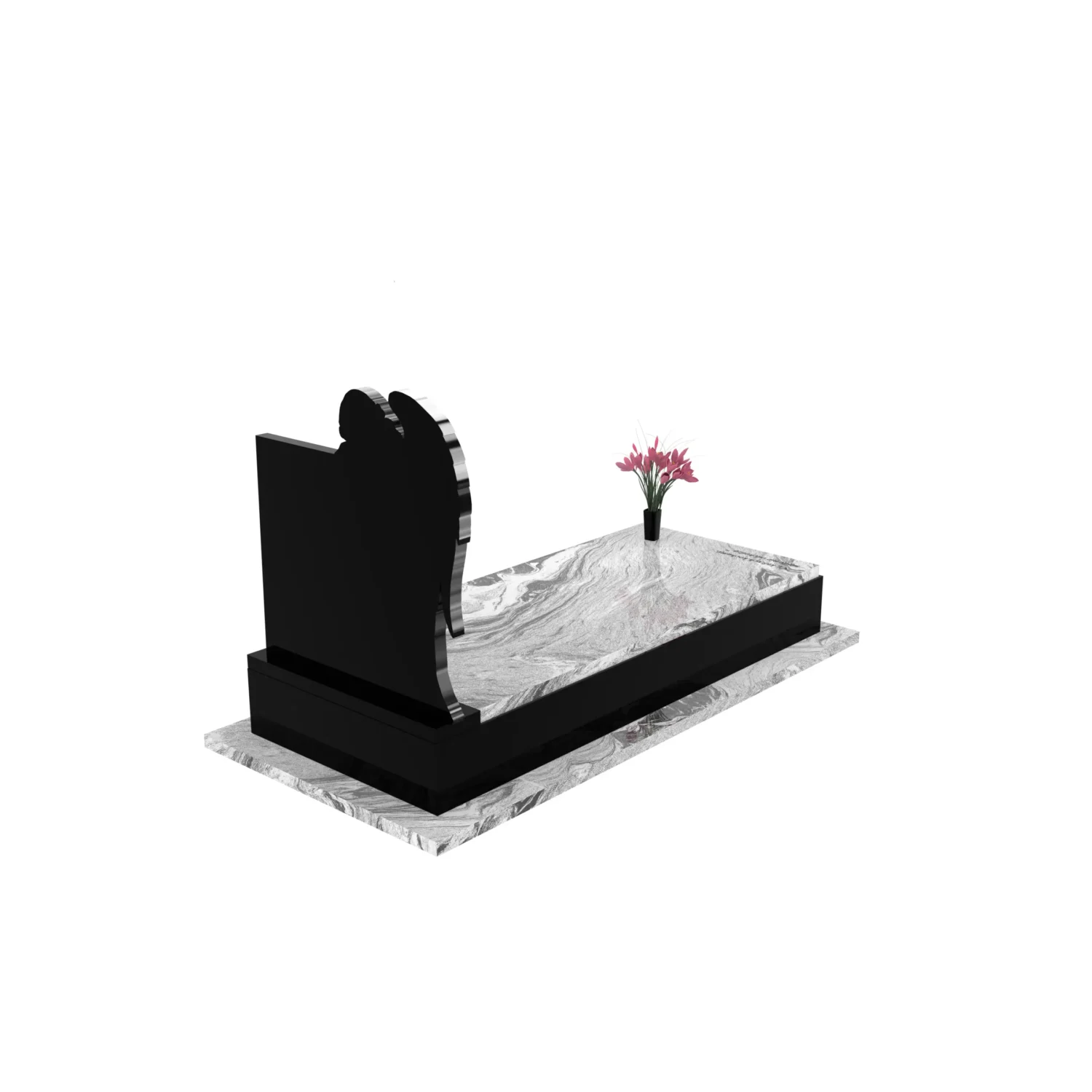 Nagrobek pojedynczy z rzeźbą anioła CK 174+360 – photo №7