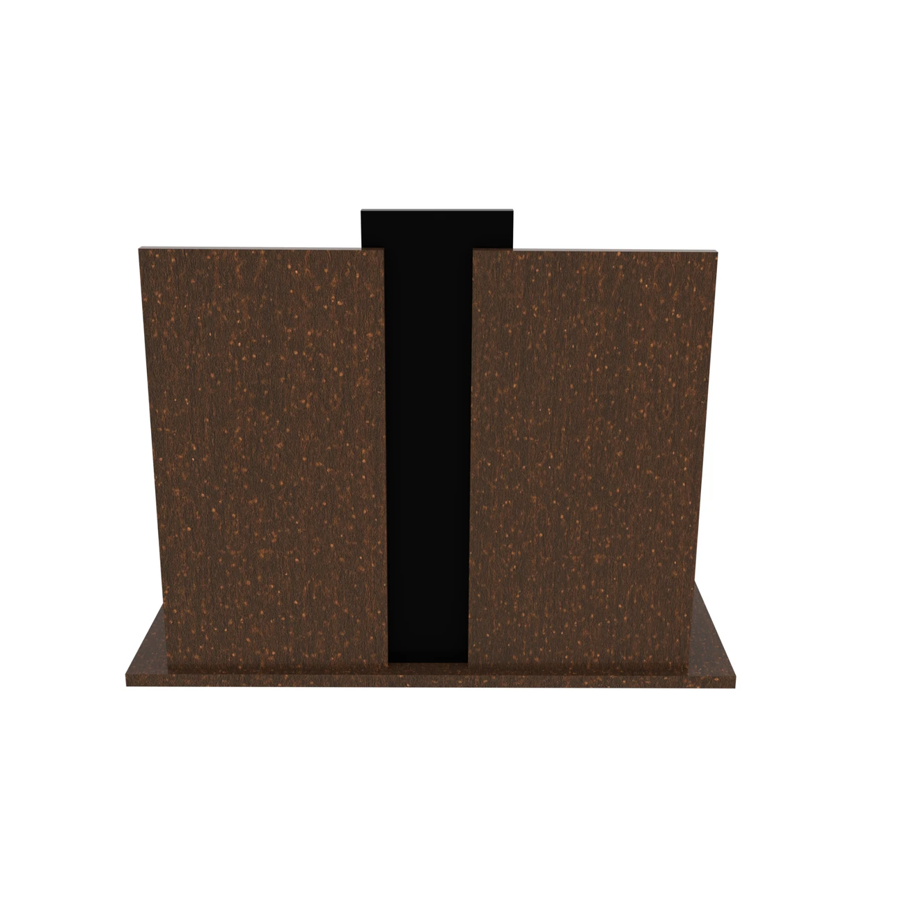 Nagrobek podwójny z grawerem krzyża, wykonany z dbałością o każdy detal z granitu CK 105+360 – photo №6