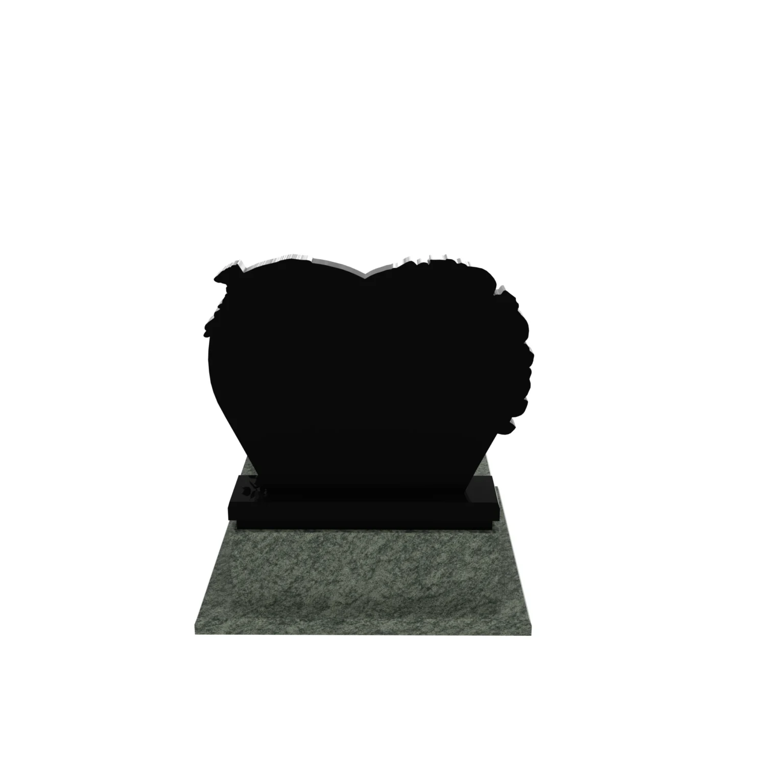 Nagrobek urnowy z rzeźbą róż i ptaka z granitu U 108+360 – photo №6