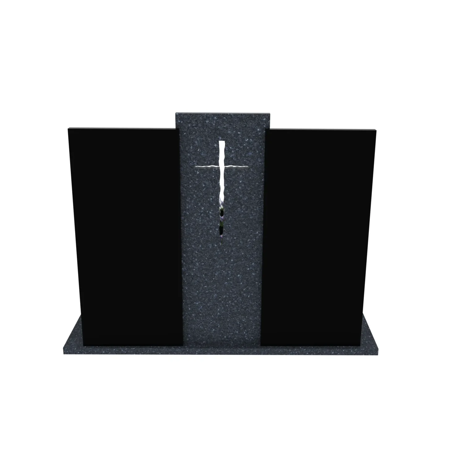 Nagrobek podwójny z rzezbionym krzyzem CK 113+360 – photo №6