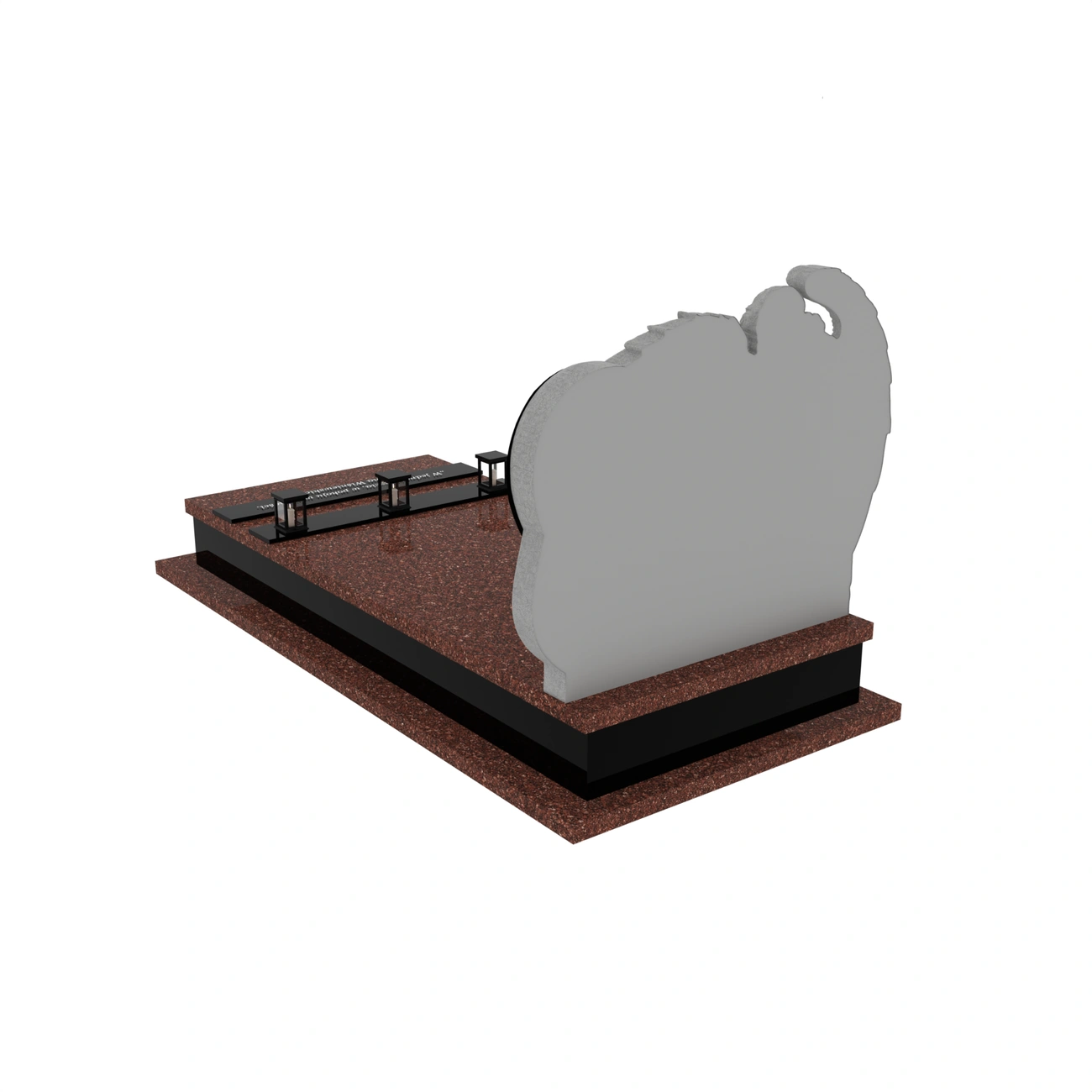 Nagrobek pojedynczy z rzeźbą anioła CK 159+360 – photo №5