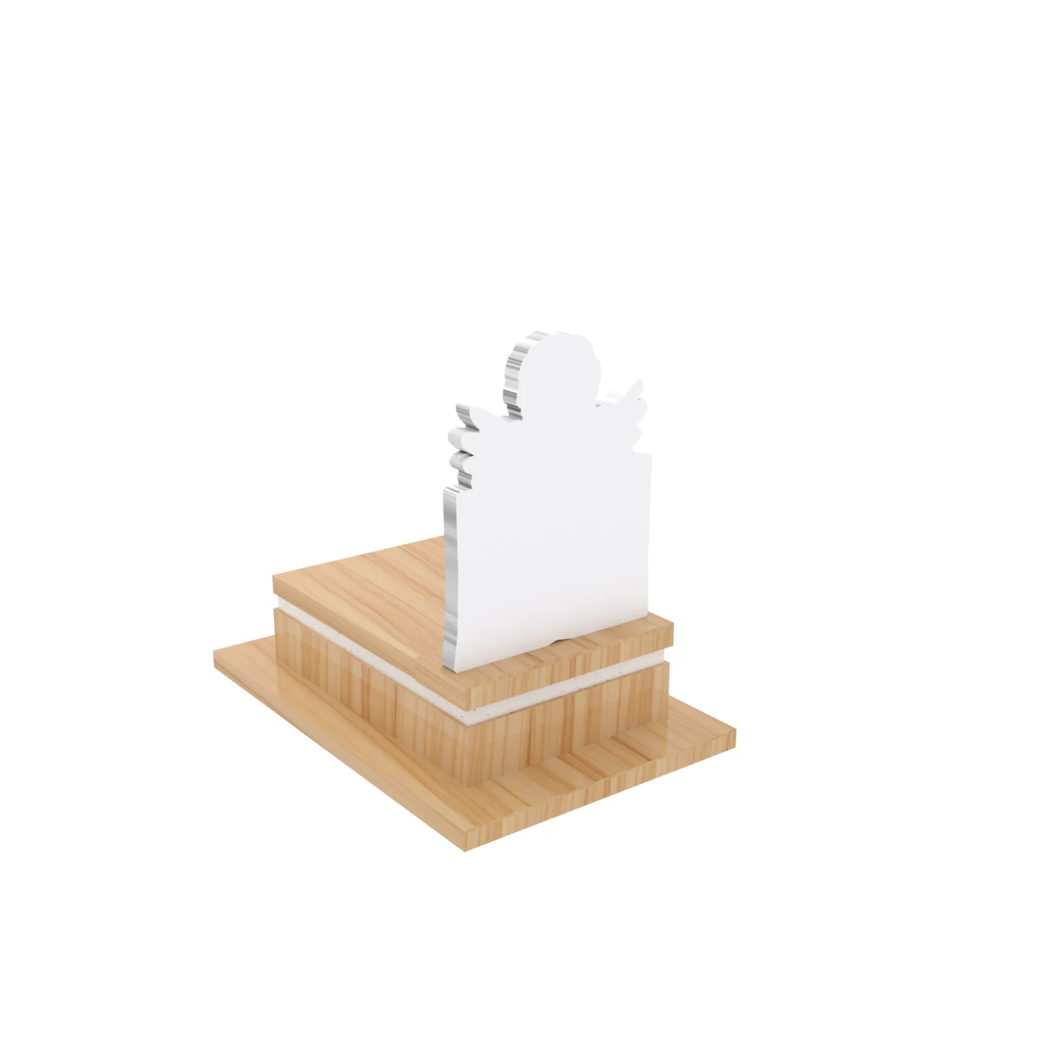 Nagrobek dla dziecka z rzeźbą książki i anioła z granitu D 79+360 – photo №5