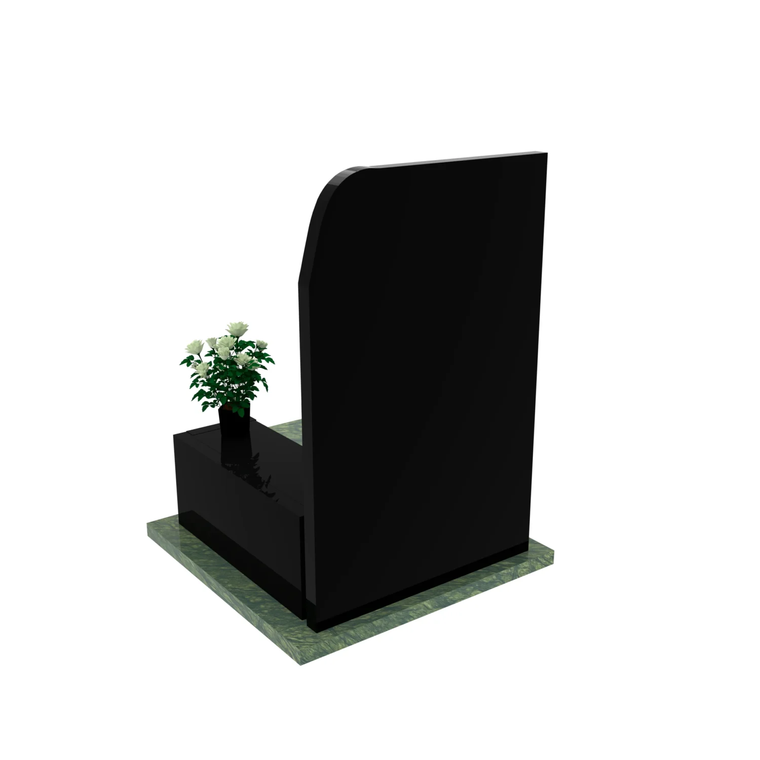 Nagrobek urnowy z grawerem Matki Boskiej z granitu U 110+360 – photo №5