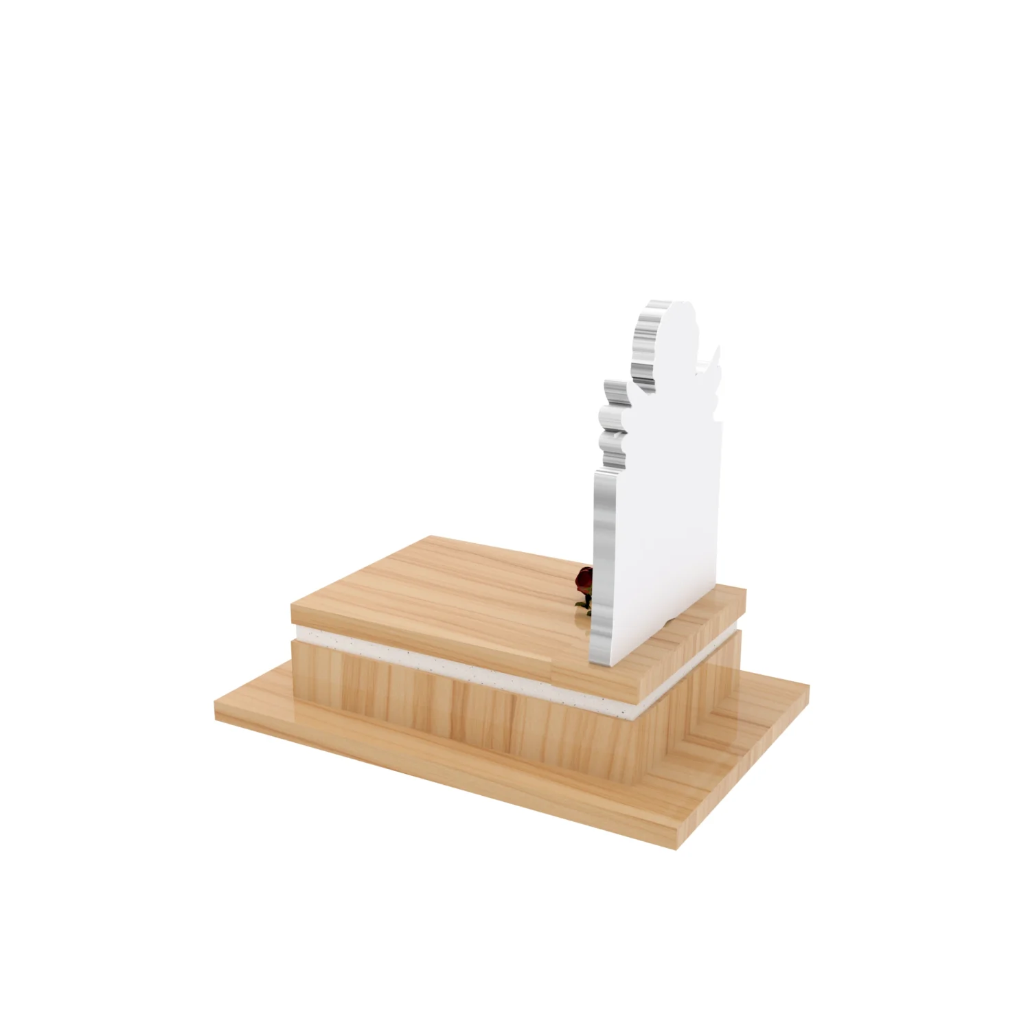 Nagrobek dla dziecka z rzeźbą książki i anioła z granitu D 79+360 – photo №4