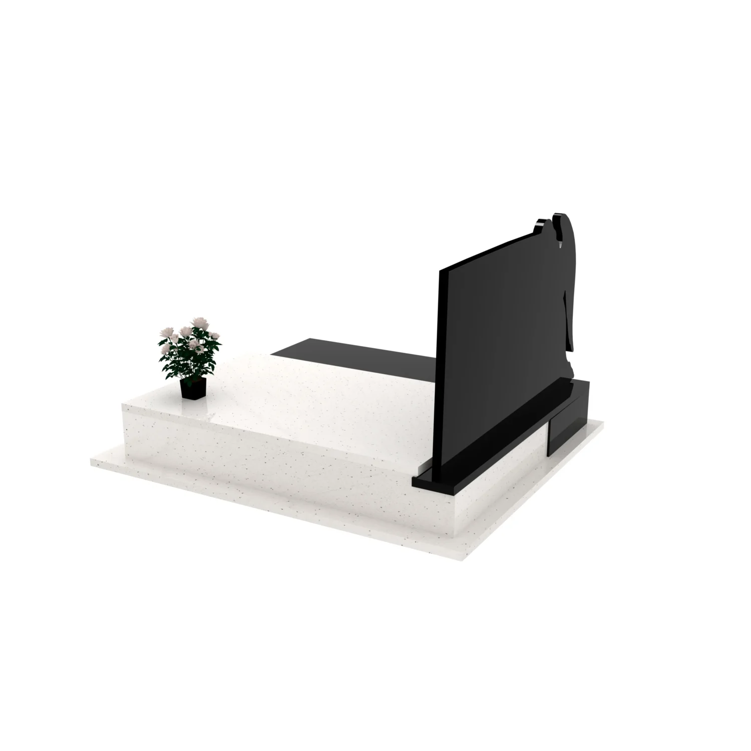 Nagrobek podwójny z grawerem anioła CK 114+360 – photo №4