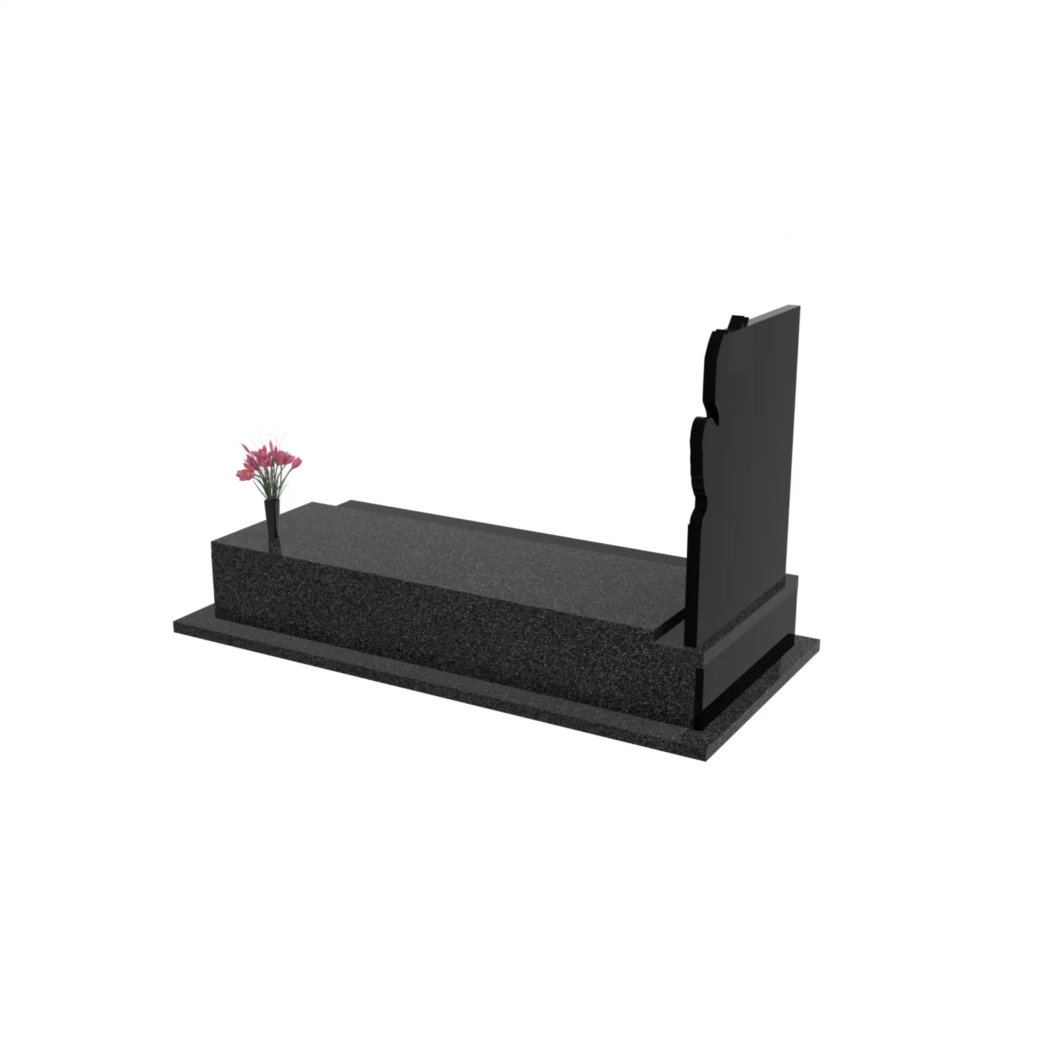 Nagrobek pojedynczy z grawerem anioła CK 175+360 – photo №4