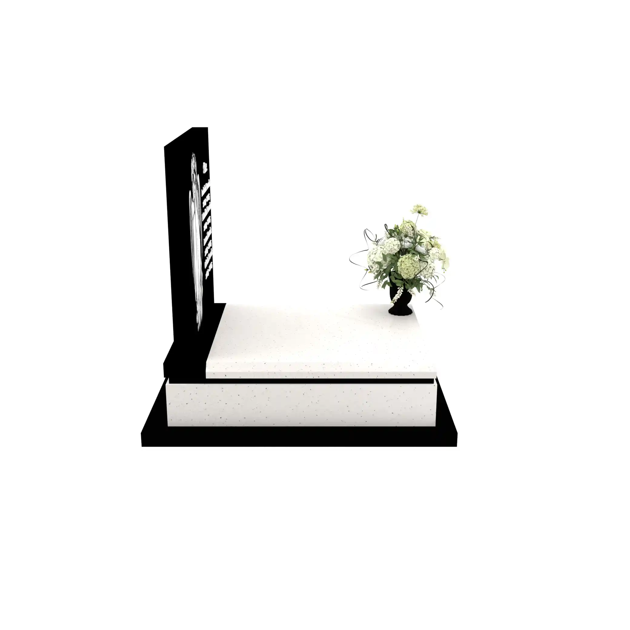 Nagrobek dziecięcy z grawerem anioła D 76+360 – photo №9