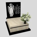 Nagrobek dziecięcy z grawerem anioła D 76 zdjęcie 34