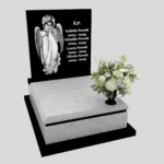 Nagrobek dziecięcy z grawerem anioła D 76 zdjęcie 39