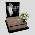 Nagrobek dziecięcy z grawerem anioła D 76 zdjęcie 40