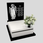 Nagrobek dziecięcy z grawerem anioła D 76 zdjęcie 46