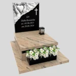 Nagrobek dla dziecka z rzeźbą dłoni i serca D 67 zdjęcie 42