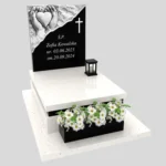 Nagrobek dla dziecka z rzeźbą dłoni i serca D 67 zdjęcie 46