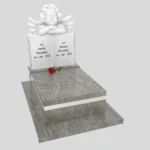 Nagrobek dla dziecka z rzeźbą książki i anioła z granitu D 79 zdjęcie 38