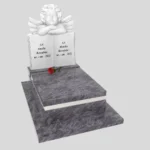 Nagrobek dla dziecka z rzeźbą książki i anioła z granitu D 79 zdjęcie 41