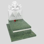 Nagrobek dla dziecka z rzeźbą książki i anioła z granitu D 79 zdjęcie 42