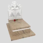 Nagrobek dla dziecka z rzeźbą książki i anioła z granitu D 79 zdjęcie 43