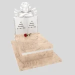 Nagrobek dla dziecka z rzeźbą książki i anioła z granitu D 79 zdjęcie 45