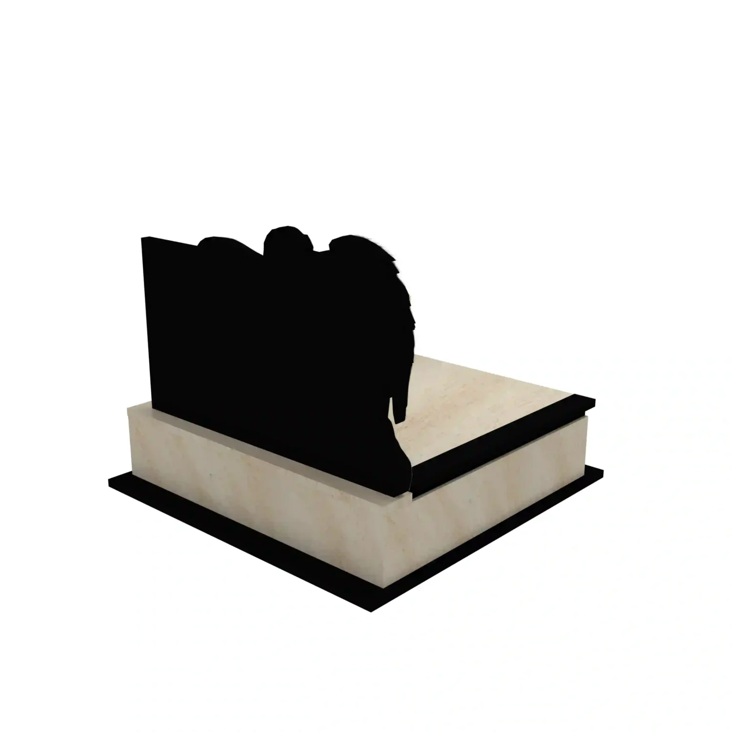 Nagrobek podwójny z grawerem anioła CK 110+360 – photo №7