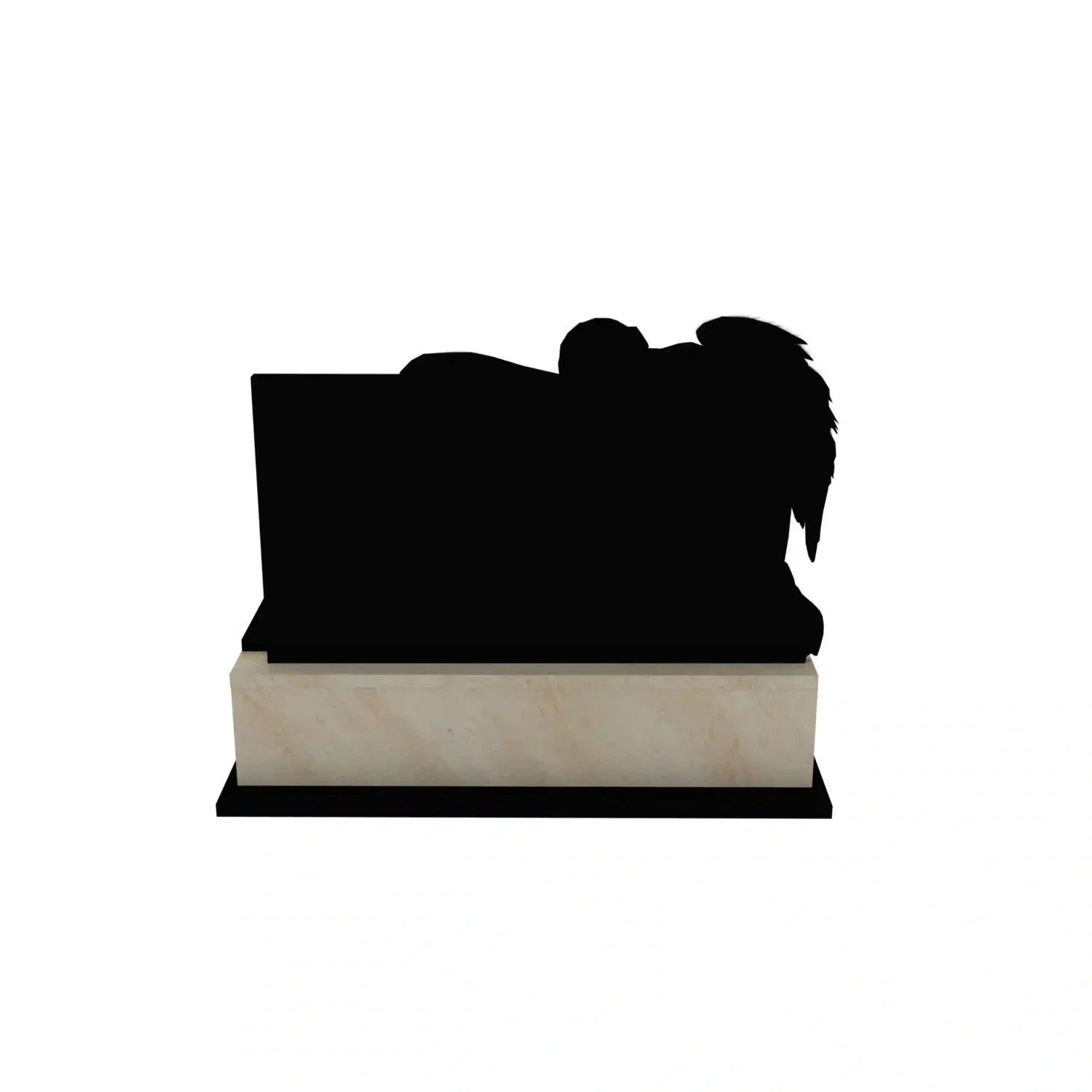 Nagrobek podwójny z grawerem anioła CK 110+360 – photo №6