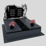 Nagrobek podwójny z grawerem anioła z granitu CK 108 zdjęcie 33
