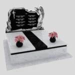 Nagrobek podwójny z grawerem anioła z granitu CK 108 zdjęcie 34