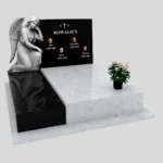 Nagrobek podwójny z grawerem anioła CK 114 zdjęcie 35