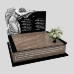 Nagrobek podwójny z grawerem anioła CK 110 zdjęcie 36